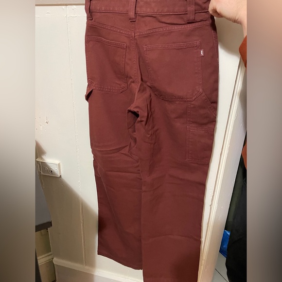 TNA carpenter burgundy pants - Picture 2 of 3